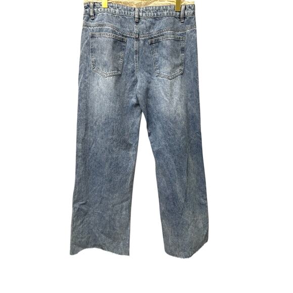 Edikted Karlie XL Lace Trim Jeans NWT High Rise 32 Inseam Y2K Style Women’s - Picture 3 of 9